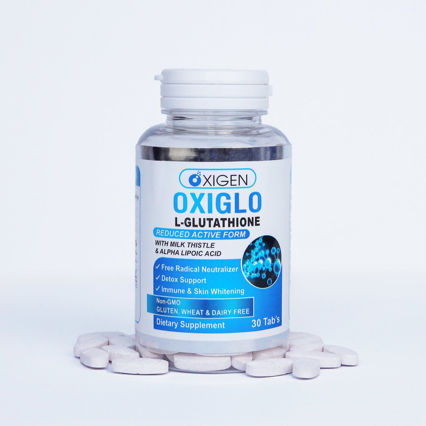 OxiGlo – Glutathione Supplement for Glowing Skin in Pakistan (L-Glutathione 750mg)