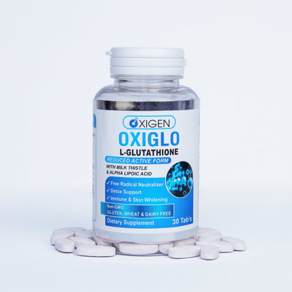 OxiGlo – Glutathione Supplement for Glowing Skin in Pakistan (L-Glutathione 750mg)