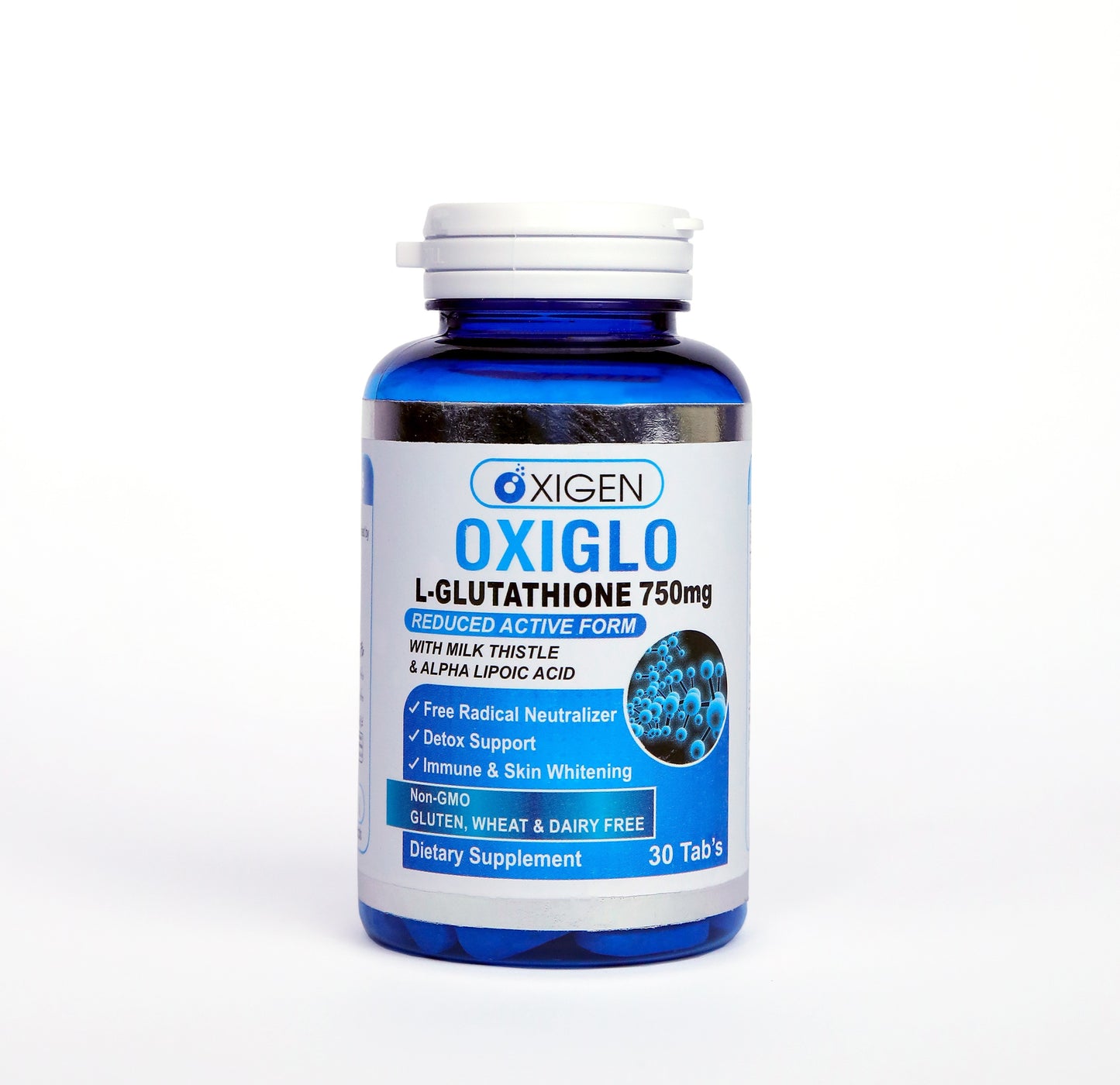 OxiGlo – Glutathione Supplement for Glowing Skin in Pakistan (L-Glutathione 750mg)